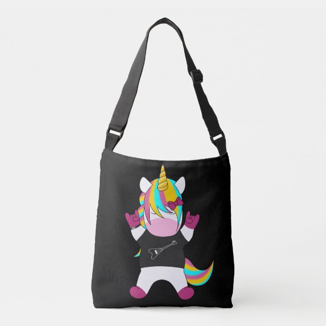 Metal Unicorn Crossbody Bag (Front)