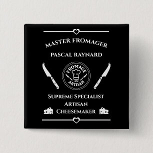 Metal Wall Art 2 Inch Square Button