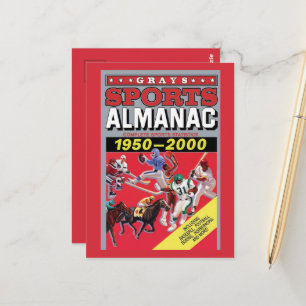 Metal Wall Art Sports Almanac Postcard