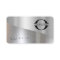 Metal Wave Logo Two-Tone Silver ID809
