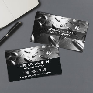 Metal Welder Construction Repair Handyman Business Card