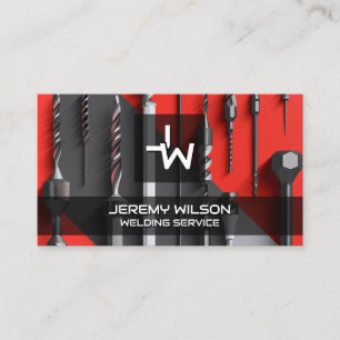 Metal Welder Construction Repair Handyman Business Card