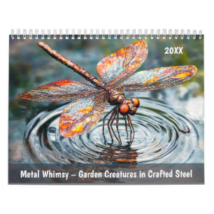 Metal Whimsy – Garden Creatures in Crafted Steel Calendar