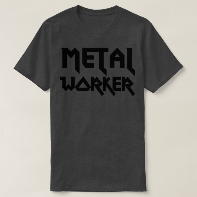 Metal Worker T-Shirt (Design Front)