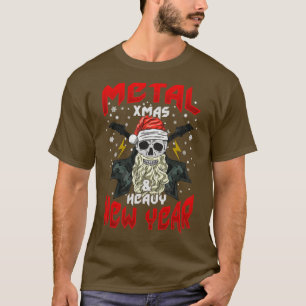 Metal Xmas Heavy New Year Christmas T-Shirt