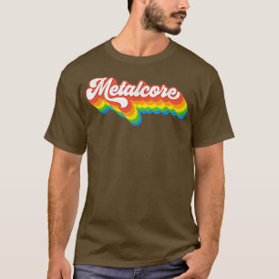 Metalcore Music - Funny Punk Thrash Rainbow Heavy  T-Shirt