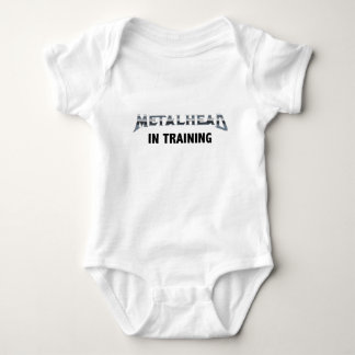 Metalhead in training baby bodysuit