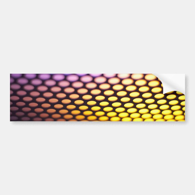 Metalic backlit shinny background bumper sticker (Front)