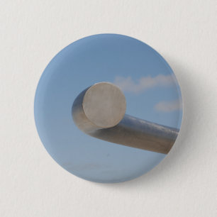 Metalic Blue Skies 2 Inch Round Button