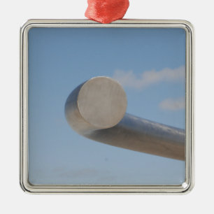 Metalic Blue Skies Metal Ornament