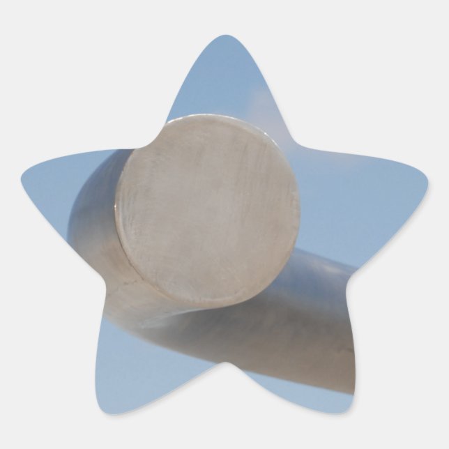 Metalic Blue Skies Star Sticker (Front)