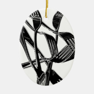 Metalic Ceramic Ornament