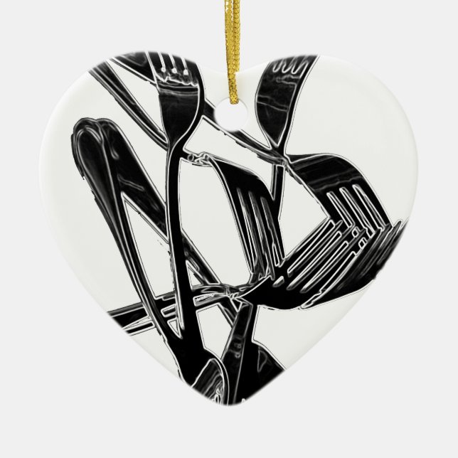 Metalic Ceramic Ornament (Front)