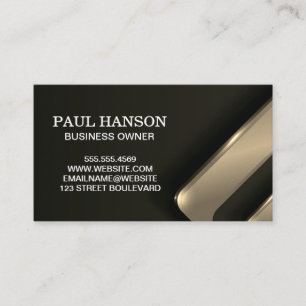 Metallic Abstract Background Business Card