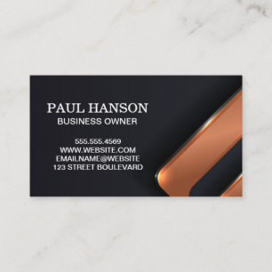 Metallic Abstract Background Business Card