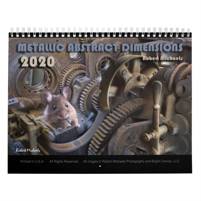 METALLIC ABSTRACT DIMENSIONS - 2020 Wall Calendar (Cover)