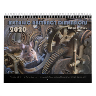 METALLIC ABSTRACT DIMENSIONS - 2020 Wall Calendar