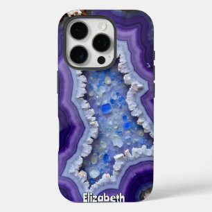 Metallic Abstract in Regal Colors iPhone 16 Pro Case