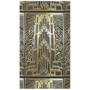 Metallic art nouveau design, vintage,elegant,chic, tablecloth