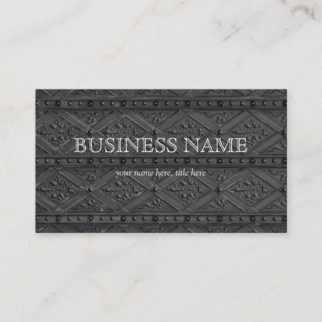 Metallic Art Pattern Business Card (Front)