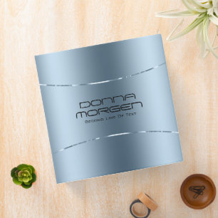 Metallic  background and stripe frame binder