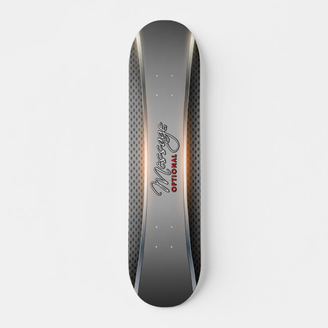 Metallic Background Art 3A Skateboard (Front)
