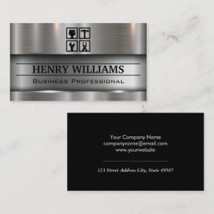 Metallic Background   Hardware Tools Business Card