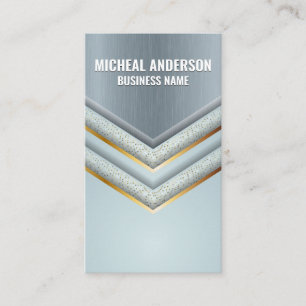 Metallic Background   Luxury Shapes Business Card