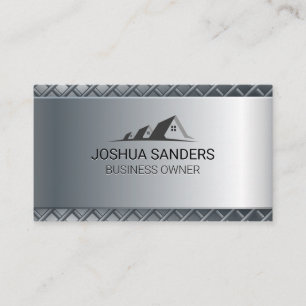 Metallic Background   Realtor Business Card