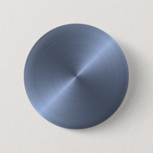 Metallic Blue 2 Inch Round Button