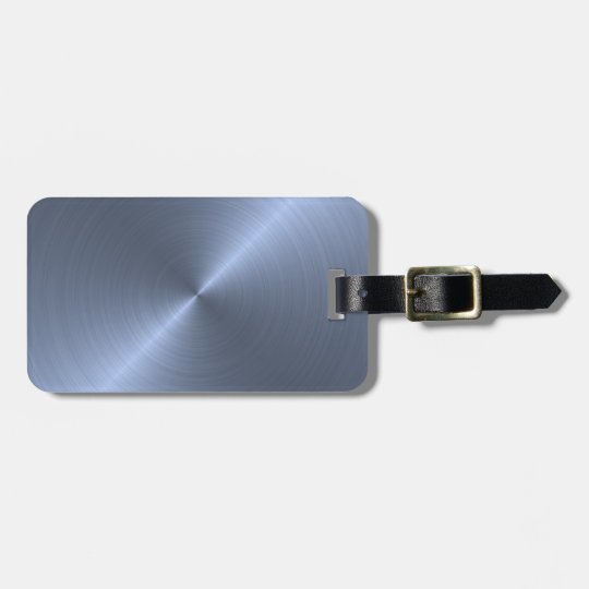 Metallic Blue Bag Tag