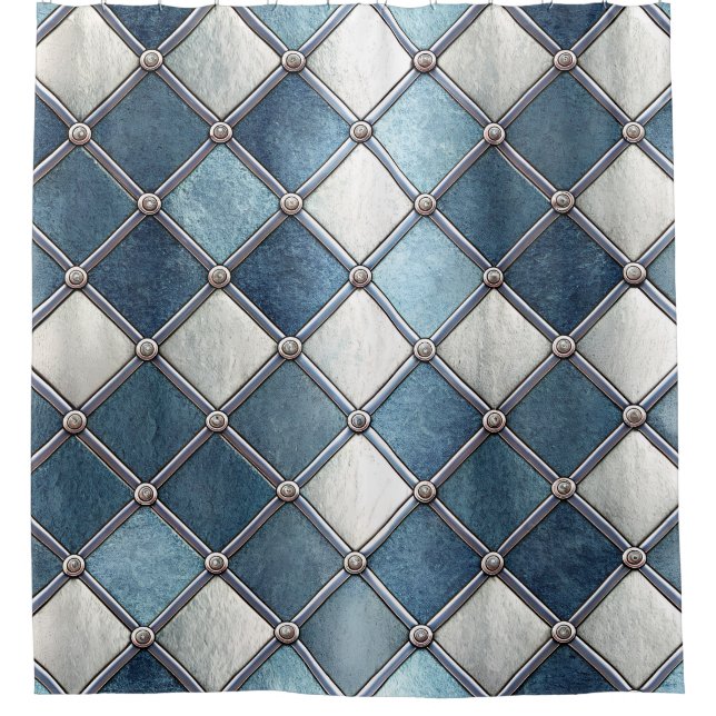 Metallic Blue Diamond - Geometric Industrial (Front)