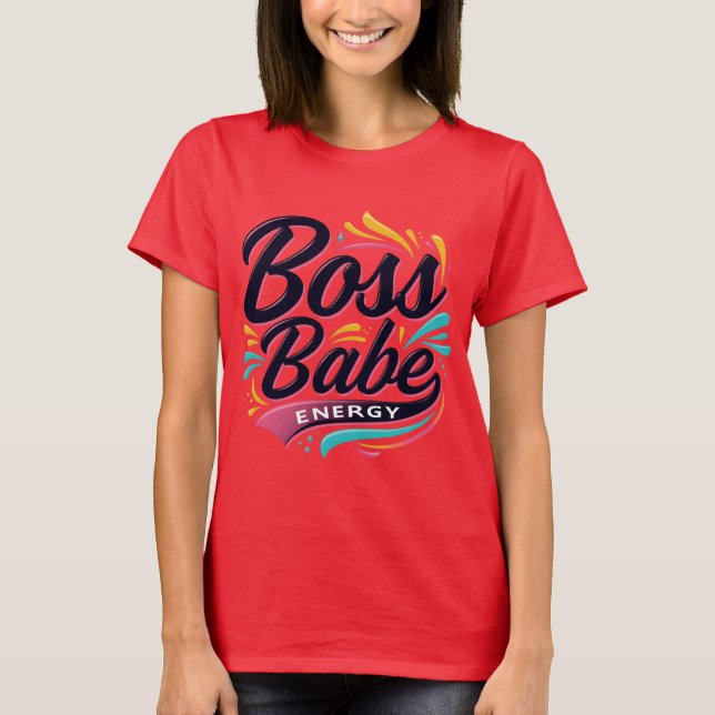 Metallic Boss Babe Vibes Top (Front)