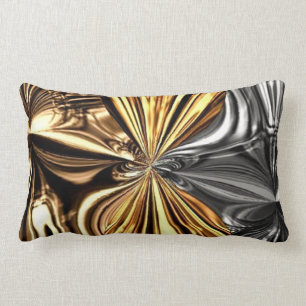 Metallic Bow Liquid Knotting Pillow