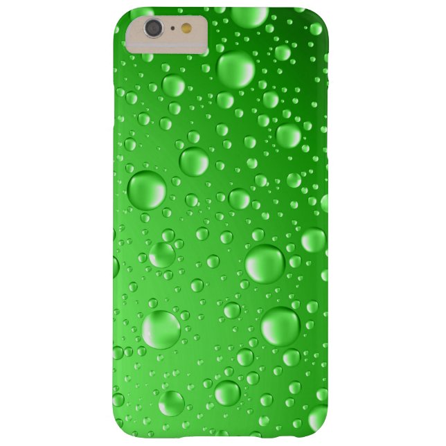 Metallic Bright Green Abstract Rain Drops Case-Mate iPhone Case (Back)