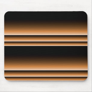 Metallic Bronze Copper Brown Ombre Stripes Mouse Pad