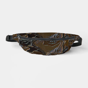 Metallic Brown Camouflage Fanny Pack