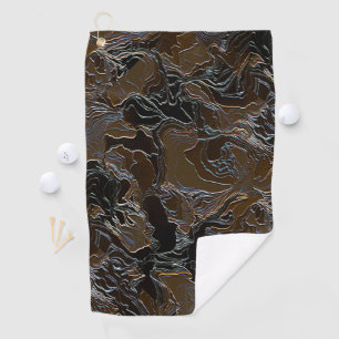 Metallic Brown Camouflage   Golf Towel