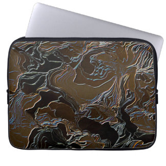 Metallic Brown Camouflage Laptop Sleeve