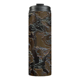 Metallic Brown Camouflage Thermal Tumbler