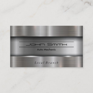 Metallic Brushed Industrial Business Card