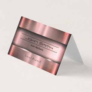 Metallic Brushed Industrial Business Card