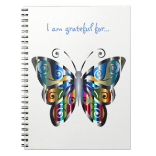 Metallic Butterfly Gratitude Notebook
