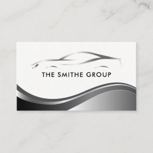 Metallic Car Auto Industry Business Card
