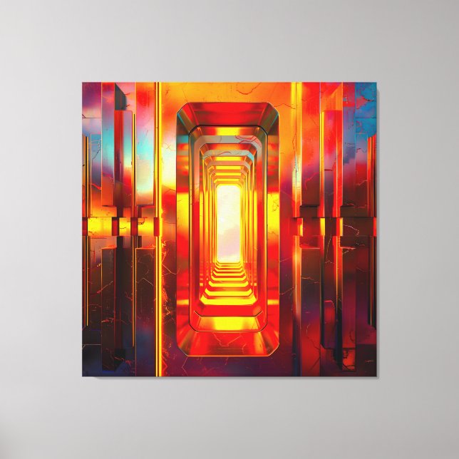 Metallic Celestial Sky Canvas Print (Front)