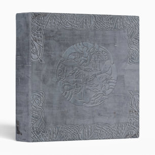 Metallic Celtic Dog Symbol Binder