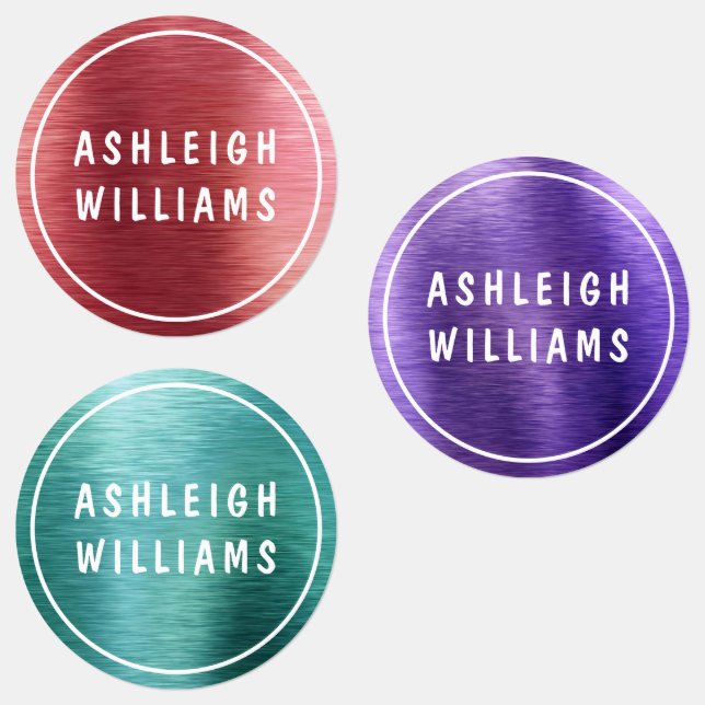 Metallic Chic Sparkle Personalized Name Girly (Group)