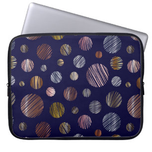 Metallic Circles Laptop Sleeve