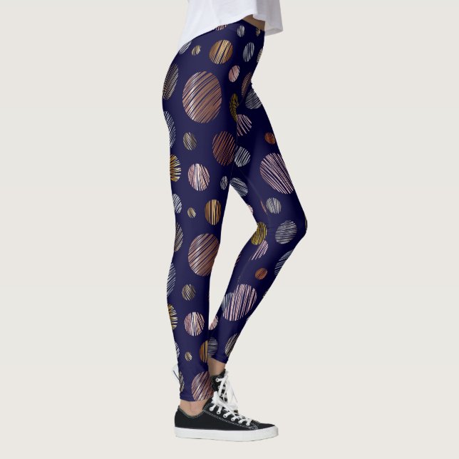 Metallic Circles Leggings (Right)