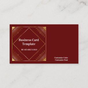  Metallic Classy Southwestern Style Business Card